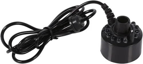 Vista 8 de Fdit Mini fabricante de niebla 24 V cambio de color 12 LED Mister Fogger fuente de agua estanque niebla hine atomizador humidificador de aire niebla