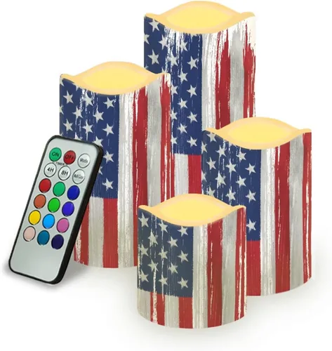 Vista 30 de Ystardream Velas sin llama de hojas tropicales con control remoto que funcionan con pilas, velas LED realistas con control remoto y temporizador