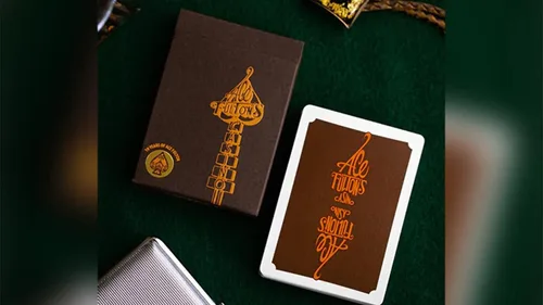 Vista 2 de Murphy's Magic Supplies, Inc. ACE FULTON'S - Cartas de juego de tabaco marrón de 10 años