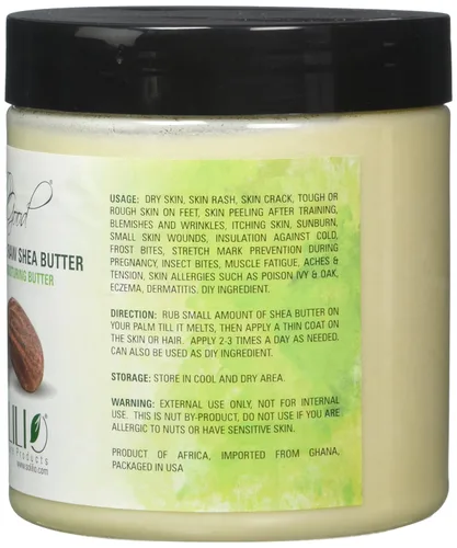Vista 2 de SmellGood Manteca de karité africana marfil sin refinar 32 oz cremoso
