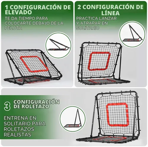 Vista 3 de BaseGoal Dual-Sided Baseball Softball Rebounder Net