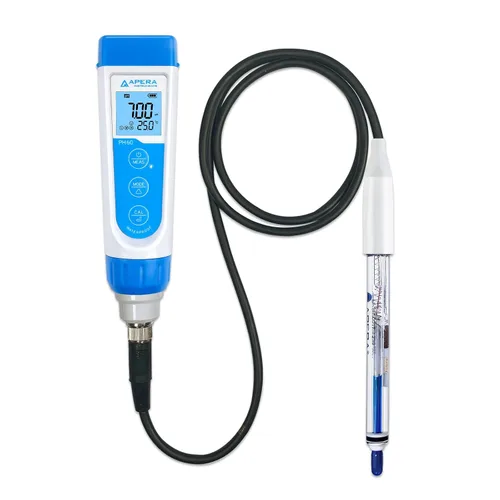 Vista 8 de Apera Instruments PH60-MS Kit de Probador de Medidor de pH Portátil con Electrodo de pH Semi-Micro LabSen 246-5 ATC para Medición de pH de Grado
