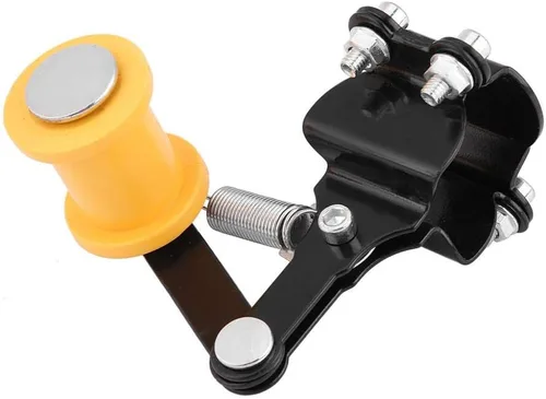 Vista 4 de Tensor de cadena, tensor de cadena ajustador, perno en rodillo, accesorios modificados para motocicleta, herramienta universal (negro)