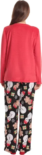 Vista 4 de Just Love Pajama Pants Set Womens with Socks negro - días festivos mixtos