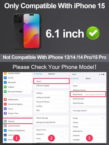 Vista 2 de GIGIKISS Protector de pantalla compatible con iPhone 15 de 6.1 pulgadas, protector de pantalla de vidrio templado HD anti luz azul, fácil