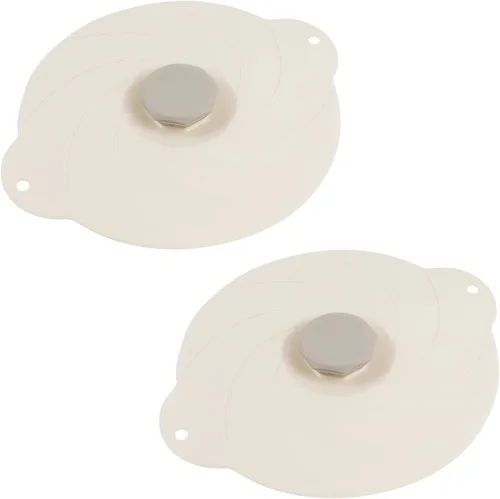 Vista 6 de Paquete de 2 tapas de silicona de 6 pulgadas con diseño de asa para ollas y tazas Food Grade Silicone, Reusable Microwave Splatter Cover, Easy to