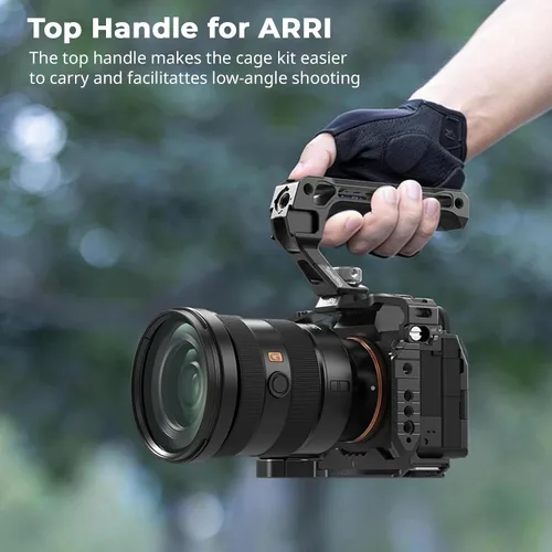 Vista 2 de SmallRig Jaula A7 IV con mango superior y abrazadera de cable HDMI, kit básico para Sony Alpha 7R V/Alpha 7 IV/Alpha 7 S III