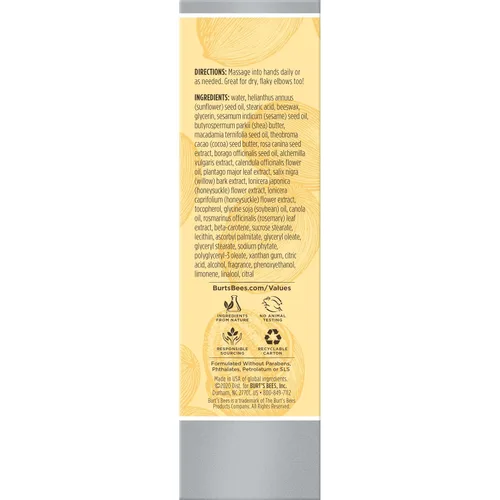 Vista 6 de Burt's Bees Crema reparadora de manos de manteca de karité, 3.2 onzas (el paquete puede variar)