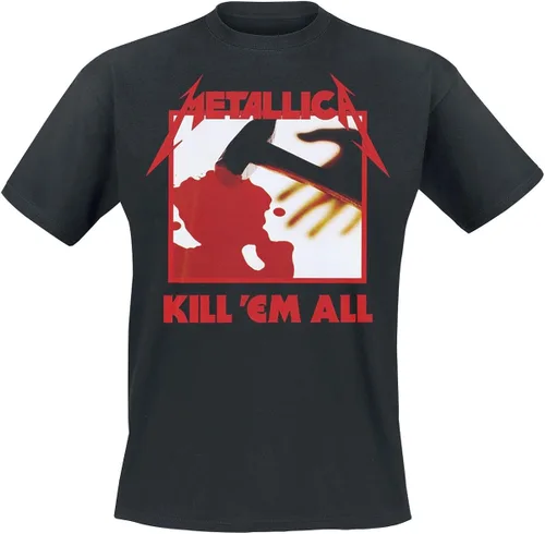 Vista 7 de Metallica Mens Kill Em All Tracks Back Print T-Shirt