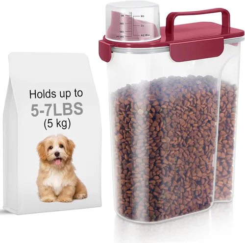 Vista 13 de LEAWALK Recipiente de almacenamiento de alimentos para perros, boquilla grande mejorada sin BPA, contenedores de plástico de almacenamiento