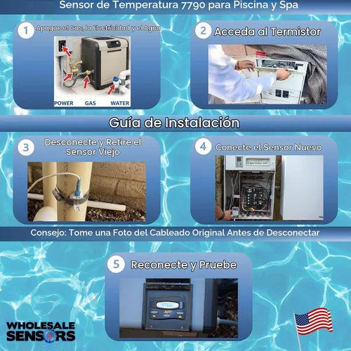 Vista 4 de Wholesale Sensors Reemplazo para sensor de temperatura Zodiac/Jandy 7790 12 meses de garantía