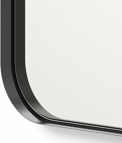 Vista 8 de Better - Espejo de pared biselado Espejo de tocador de baño Marco de metal negro Rectángulo de 30 x 40 pulgadas