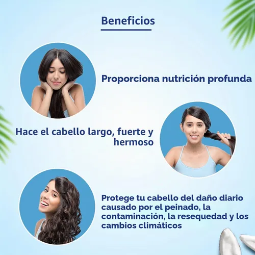 Vista 4 de Parachute Advansed Aceite de coco dorado con vitamina E Aceite de coco puro Para cabello largo, fuerte y nutrido Protección contra daños