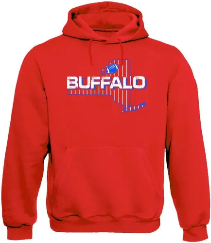 Vista 32 de Xtreme Apparrel Team Field Map Men's Hoodie Sweatshirt for Football Fans