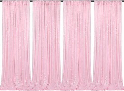 Vista 63 de B-COOL Cortinas de Fondo de Lentejuelas Azul Bebé 2 Piezas 2ftx8ft Fotografía para Fiestas Fondo Brillante Cortinas para Prom Bodas Baby Shower
