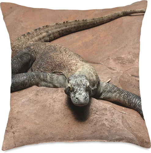 Vista 5 de Komodo Dragon Merch Komodo Dragon - Almohada de 16 x 16 pulgadas, multicolor