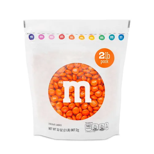 Vista 9 de M&M's - Bolsa de dulces de un solo color, de chocolate con leche, a granel.