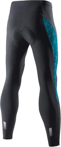 Vista 13 de Santic Mallas de ciclismo para hombre, pantalones acolchados, leggings de ciclo, pantalones de bicicleta reflectantes, para invierno, cálido, a