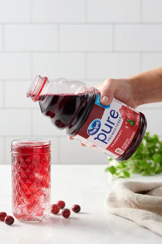 Vista 4 de Ocean Spray® Cereza ácida pura sin azúcar, 100% jugo de cereza ácida, botella de 32 onzas líquidas (paquete de 8)