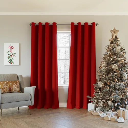 Vista 38 de Sun Zero Nordic - Juego de 2 paneles de cortinas con ojales de grado teatral extremo 100% opacas, 104" x 96" (2* 52" x 96"), cortinas opacas blanco