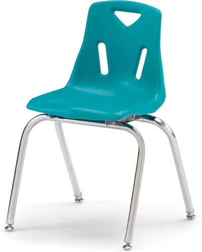 Vista 42 de Berries silla apilable con patas cromadas