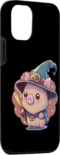 Vista 3 de Funda para iPhone 15 Cute Wizard Pig RPG Nerd Roleplaying Geek