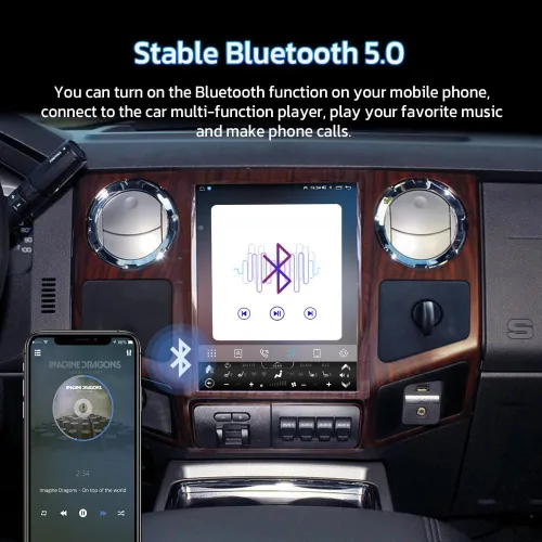 Vista 5 de aoonav Unidad principal Android de 12.1 pulgadas para Ford F250 F350 2008 2009 2010 Radio estéreo de coche navegación GPS Carplay reproductor