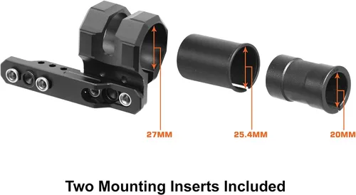 Vista 7 de Leapers RG-FL27KC Inc., UTG Offset - Soporte de anillo para linterna, Keymod, negro mate