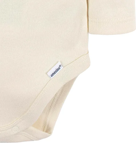 Vista 5 de Gerber Unisex Baby Long Sleeve Solid Onesies Multi-pack Interlock 180 Gsm