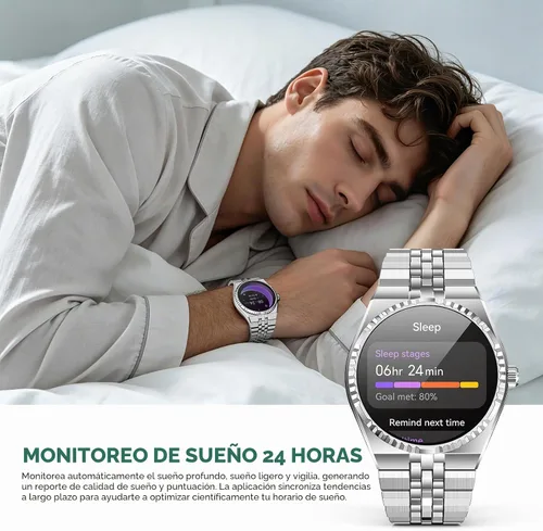 Vista 7 de SOUYIE Reloj inteligente para hombre, llamadas Bluetooth, rastreador