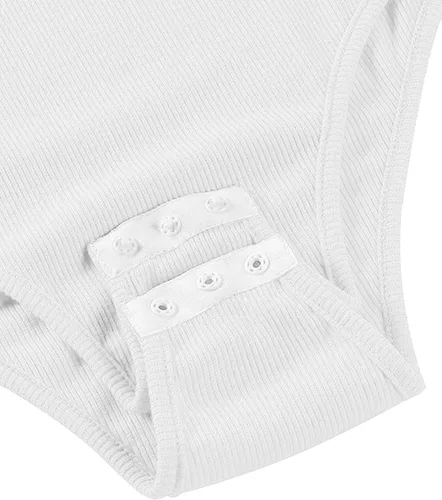 Vista 4 de Remidoo Bodis de punto acanalado de manga corta con cuello y botones frontales para mujer
