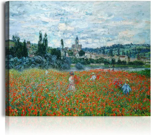 Vista 35 de A&T ARTWORK Antibes Seen from The Salis Gardens de Claude Monet Las Obras de Arte Clásico Mundial Reproducciones, Impresiones de Arte en Lienzo