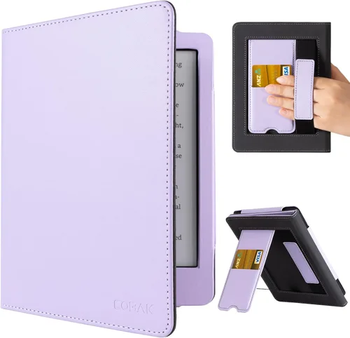 Vista 6 de CoBak Case with Stand for Kindle Paperwhite -with Auto Sleep Wake, Card Slot, Hand Strap Feature - Fits Kindle Paperwhite 11th Generation 6.8
