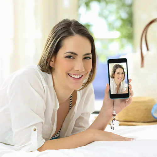 Vista 7 de Hemobllo Correa para teléfono celular - Colgante móvil con dije de la suerte, decoración de cordón celular para llavero móvil
