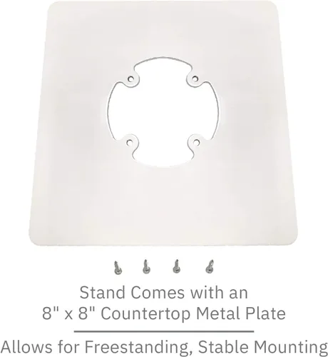 Vista 5 de DCCStands - Soporte de terminal flexible giratorio e inclinable Soporte giratorio Clover Flex con placa