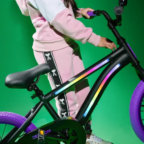 Vista 9 de Bicicleta Infantil Jetson Light Rider con Luces LED Unisex, Marco Iluminado con 3 Modos de Luz Diferentes