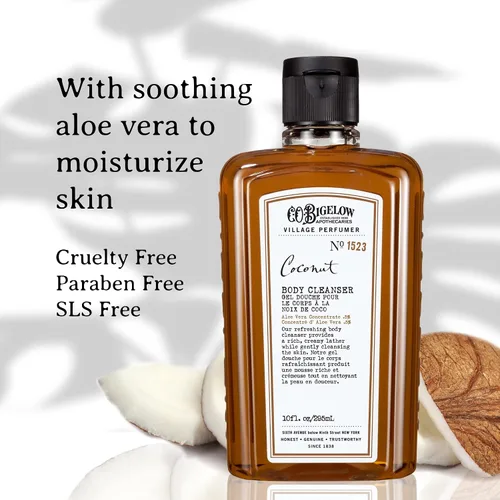 Vista 7 de C.O. Bigelow Coconut Apothecary Duo - Juego de regalo para el cuidado de la piel, gel de baño y loción corporal, jabón líquido y loción hidratante