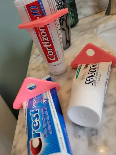 Vista 7 de Dispensador de tubos de pasta de dientes, exprimidor de tubos para cremas, tubos de pintura, cosméticos, crema de manos, (paquete de 4) - Znet3D