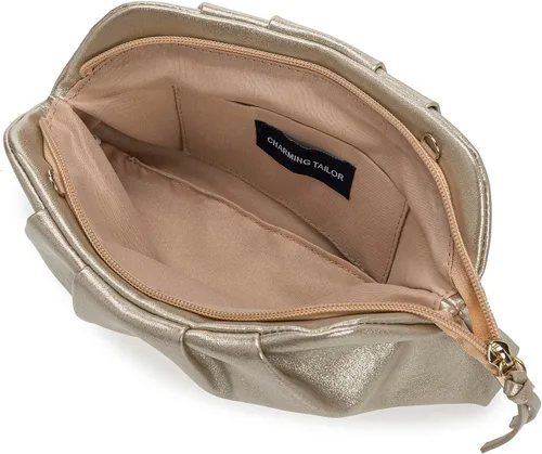Vista 4 de CHARMING TAILOR Bolso tipo sobre elegante de cuero vegano suave con pliegues de PU para mujer
