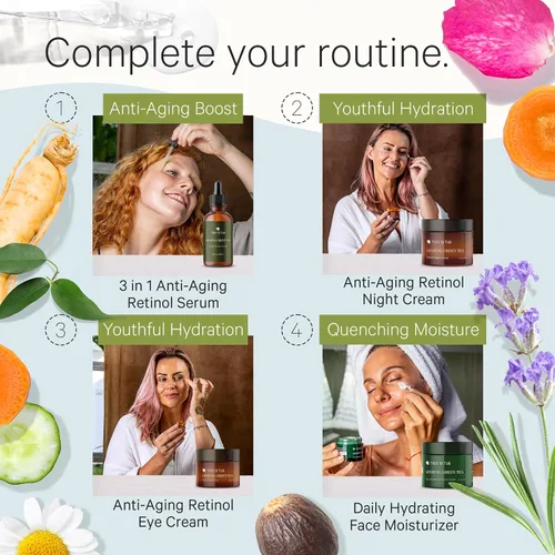 Vista 8 de Tree to Tub Hidratante facial hidratante y crema de ojos para ojeras, hinchazón, arrugas, bolsas debajo de los ojos, ácido hialurónico a base