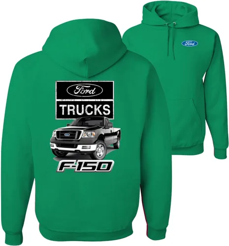 Vista 16 de Wild Bobby Ford Trucks F150 Pickup Cars and Trucks Front and Back - Sudadera con capucha unisex