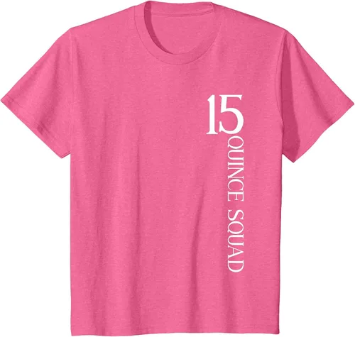 Vista 93 de Quince Squad Quinceanera 15th Birthday - Camiseta de quinceañera para niñas Asphalt Grey