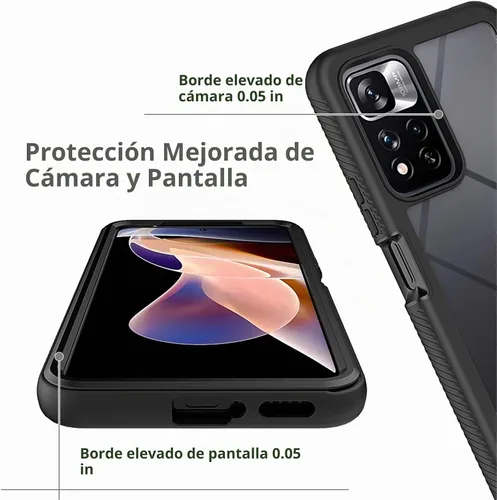 Vista 3 de Funda para Redmi Note 11 Pro Plus, protección contra caídas 2