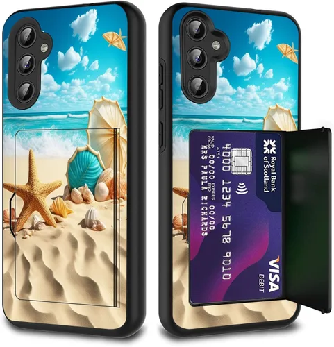 Vista 19 de Funda híbrida de doble capa con función atril para Samsung Galaxy A16 5G de 6.9 pulgadas, diseño de vaca con bandera estadounidense