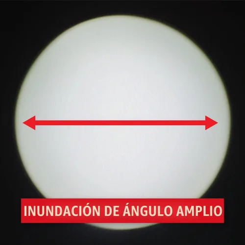 Vista 3 de Coast CL20R 1750 lúmenes recargable de doble potencia giratoria LED abrazadera magnética luz con haz de inundación gran angular, negro/rojo