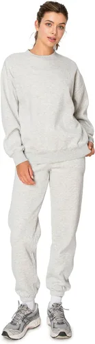 Vista 50 de Cali1850 Sudadera Cloud Nine Fleece Crew para mujer, ajuste relajado, cuello acanalado, puños y dobladillo