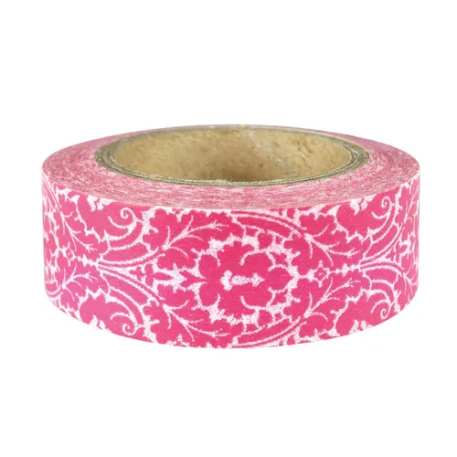 Vista 5 de Wrapables Damasco japonés washi cinta adhesiva - hoja vintage negra