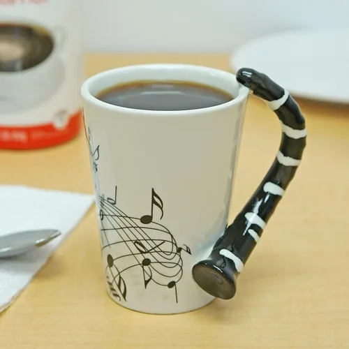 Vista 6 de Taza de clarinete con diseño de Fairly Odd Novelties - Café y té musical, divertido regalo