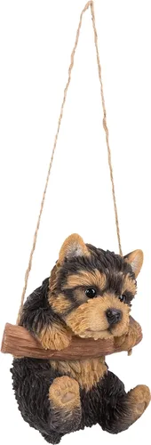 Vista 3 de Cachorro colgante Yorkshire Terrier, negro