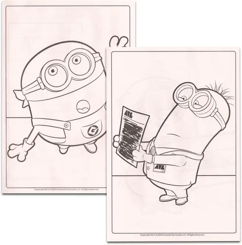 Vista 5 de Despicable Me Minions Paquete de libro para colorear con 6 libros de actividades y colorear, calcomanías, crayones y más